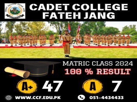 Fateh Jang Cadets Shine Bright in Matric Results 2024